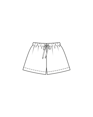 Knitted fabric Shorts 405 | Burda Curvy 02/23